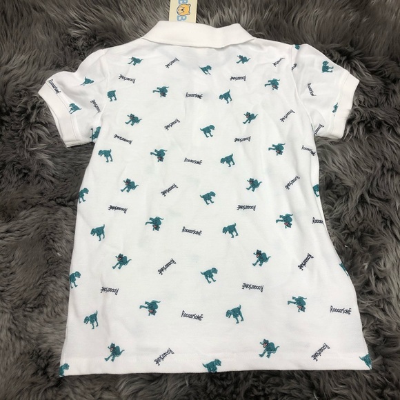 BOB | Boy's Short Sleeve Polo Shirt | Dinosaur Pattern | Size 7 - Picture 2 of 2